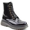 HEAVENLY FEET WOMENS ANKLE BOOT - BLACK PATENT